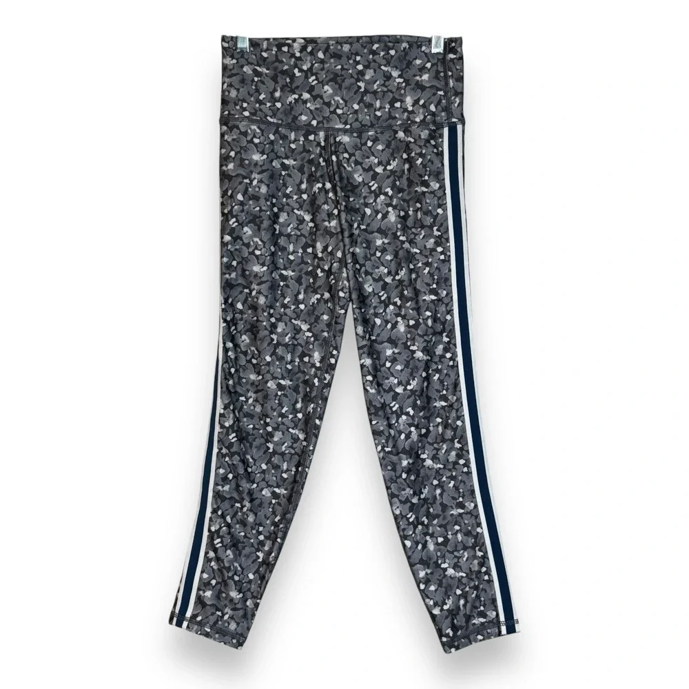 Aerie Chill‎ Play Move 7/8 Leggings Women's Small High Rise Gray Side Stripes